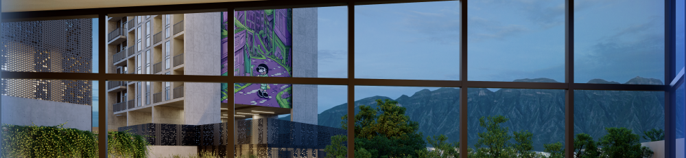 Alberca y salón de eventos con vista a La Huasteca — VerdeMorada